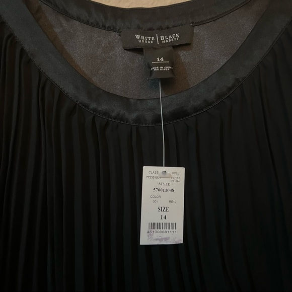 WHBM Pleated Chiffon dress - Picture 3 of 4